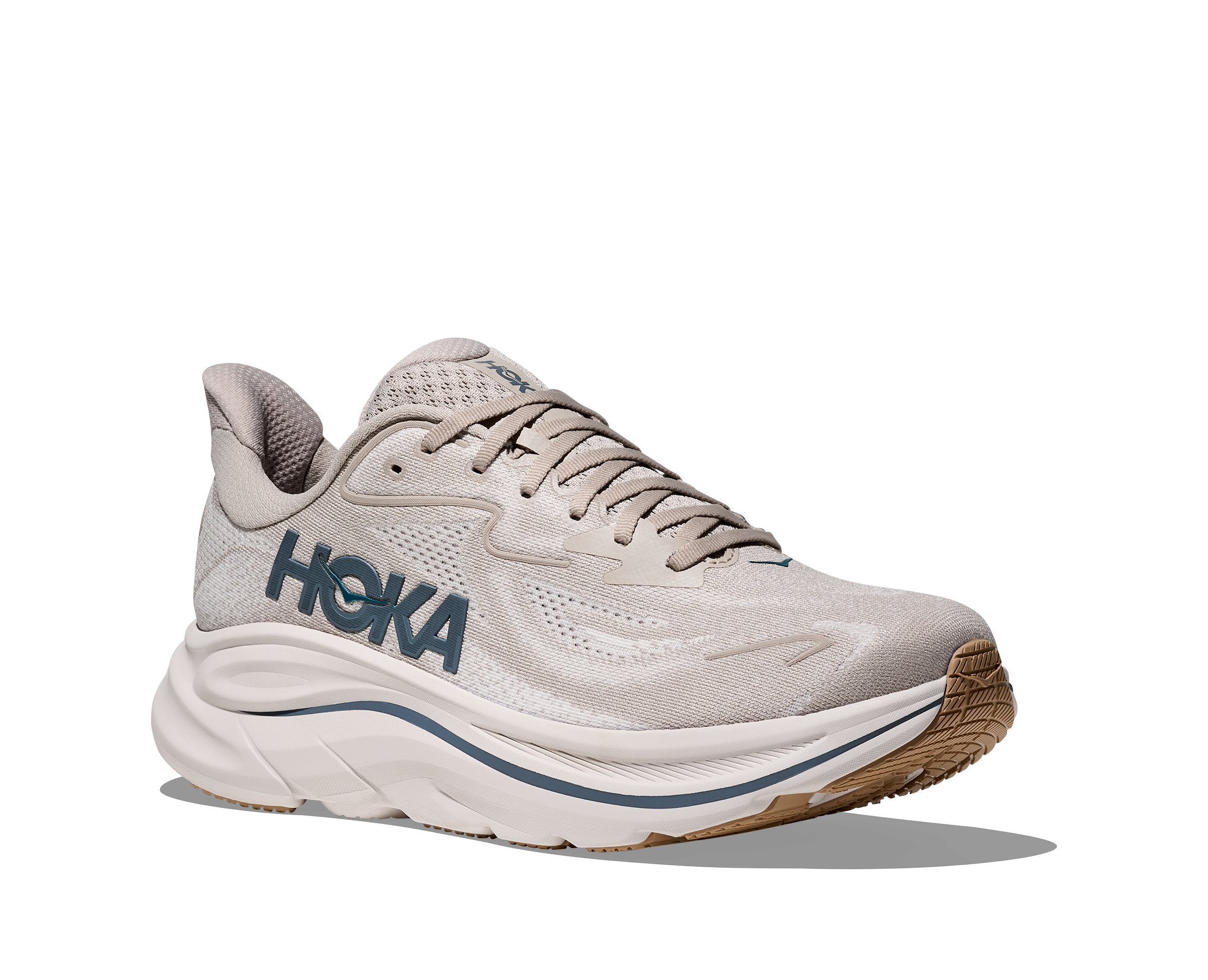 HOKA MEN'S CLIFTON 10 - WIDE 2E - PUTTY/GROUT