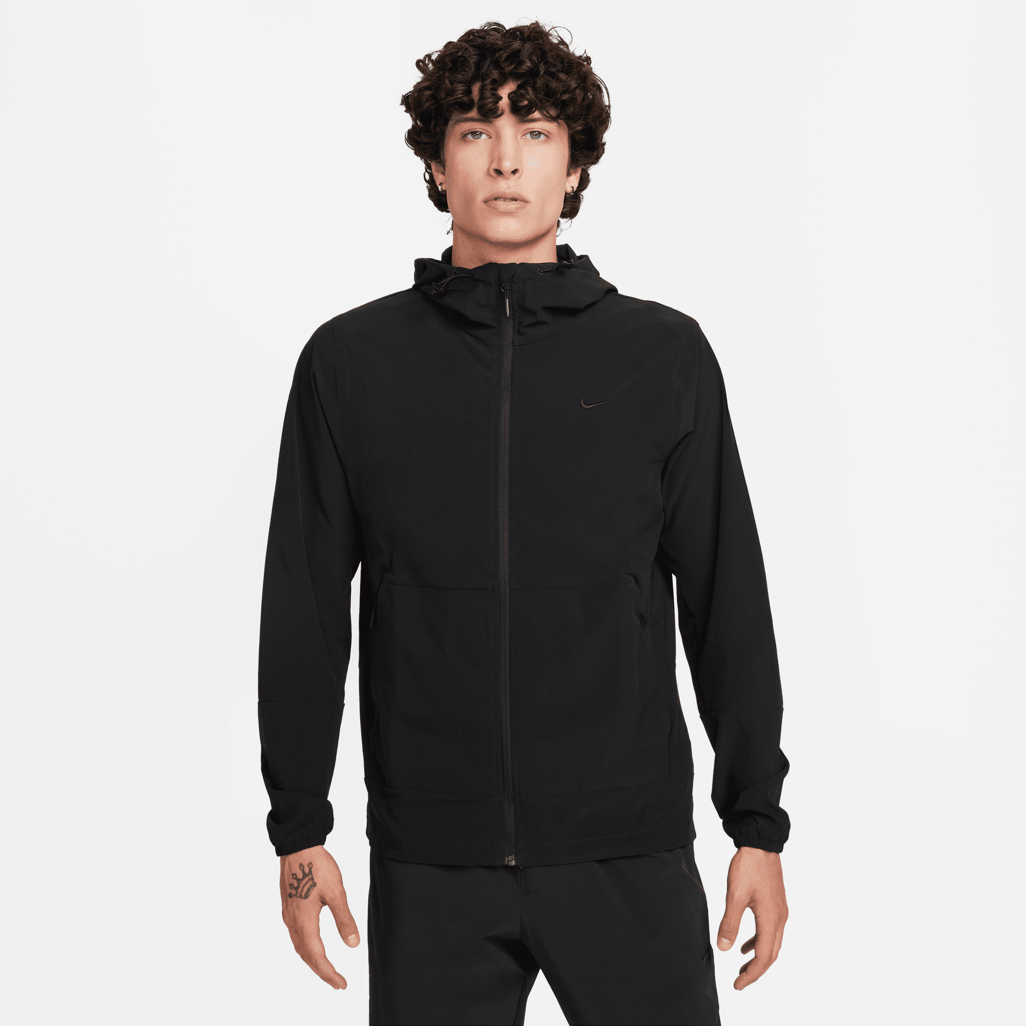 NIKE MEN'S WATER REPELLENT JACKET - 010 BLACK S