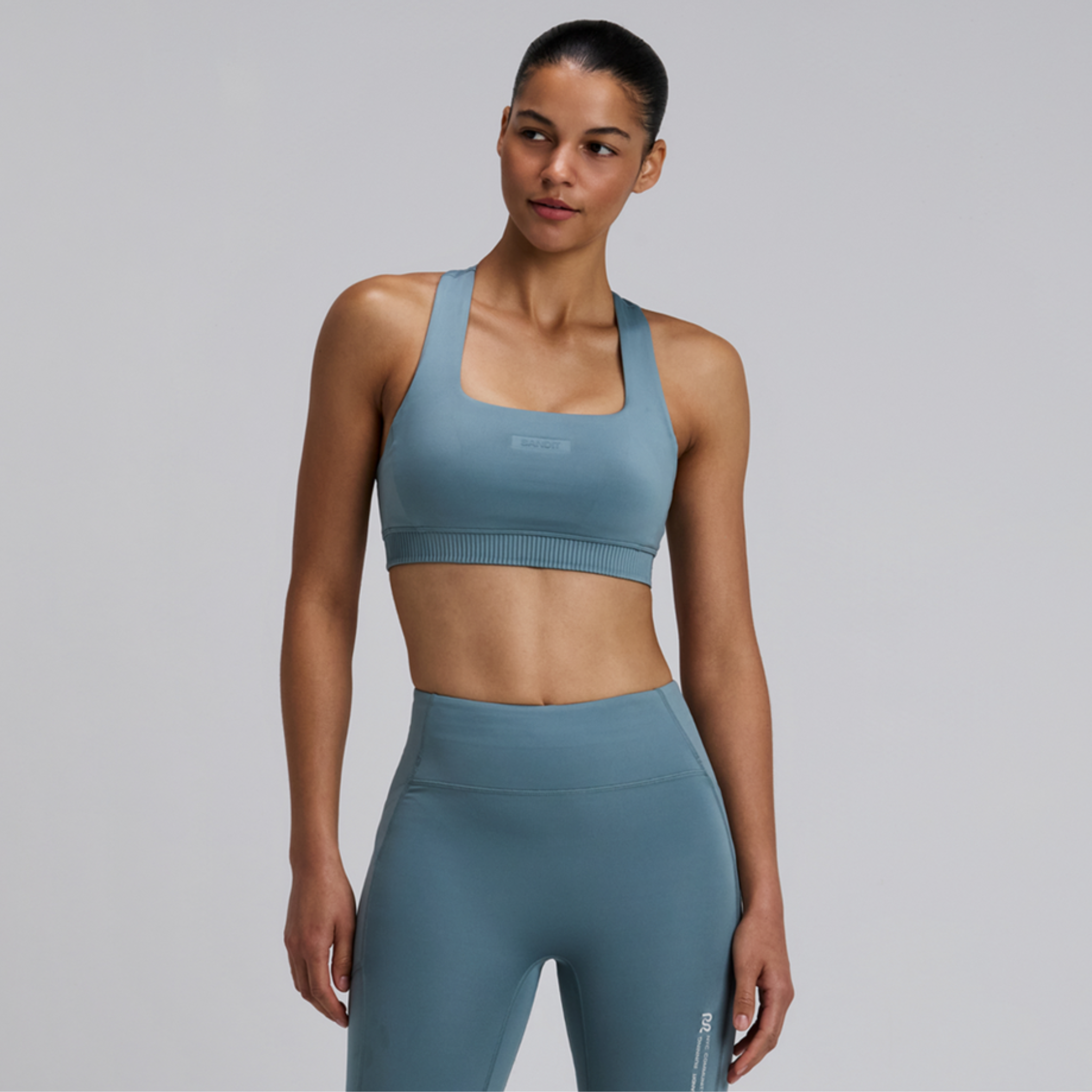 BANDIT WOMEN'S STAMINA SQUARE NECK BRA - TRANQUIL BLUE XS