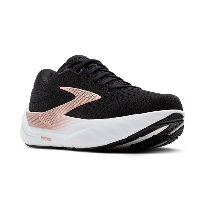 BROOKS WOMEN'S GHOST MAX 3 - WIDE D - BLACK/BLACK/ROSE GOLD