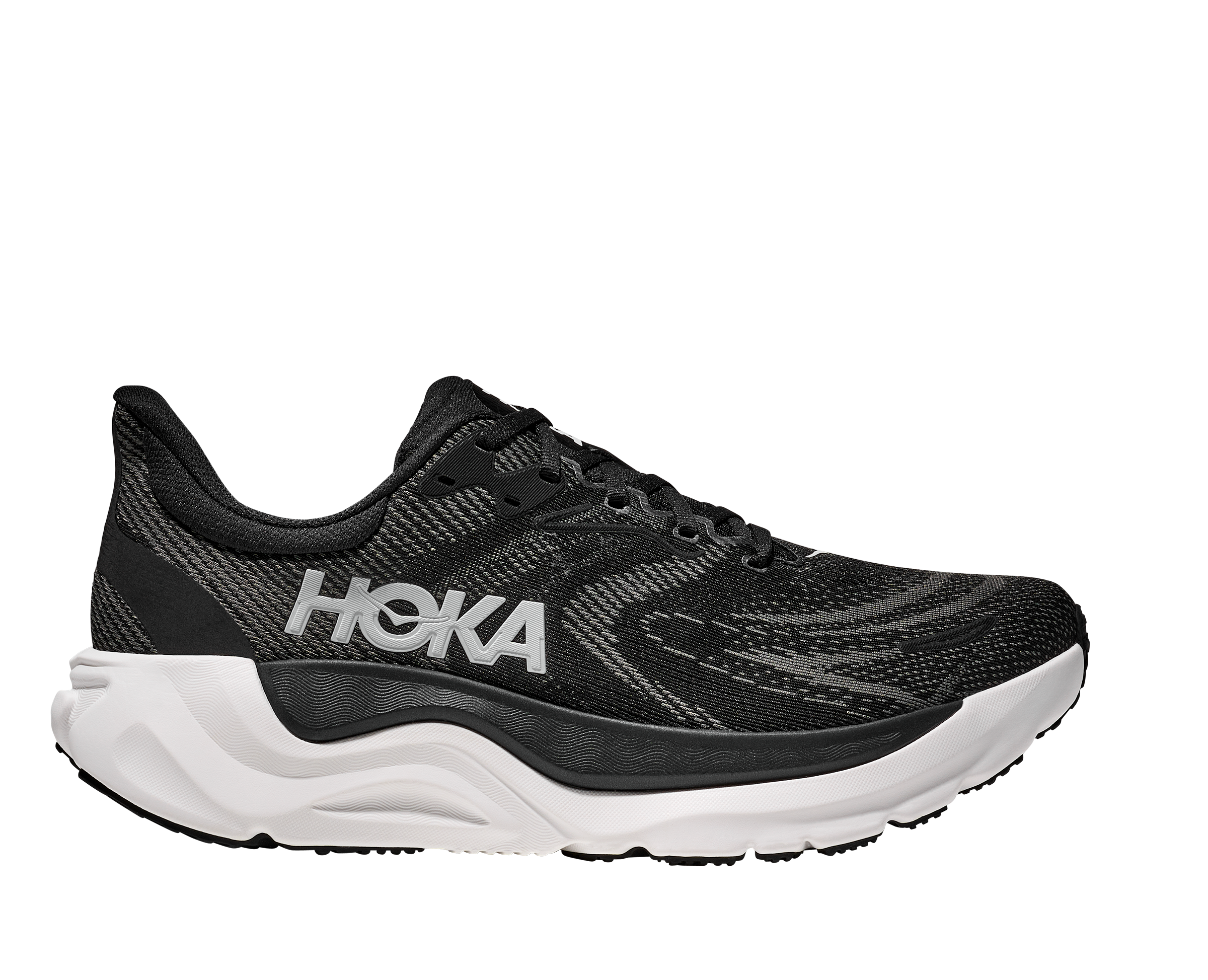 HOKA MEN'S ARAHI 8 - X-WIDE 4E - BLACK/WHITE - SIZE 13.0