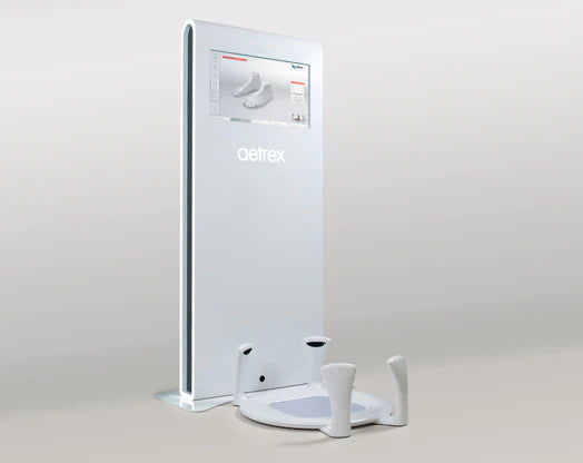 picture of an aetrex foot scanner.