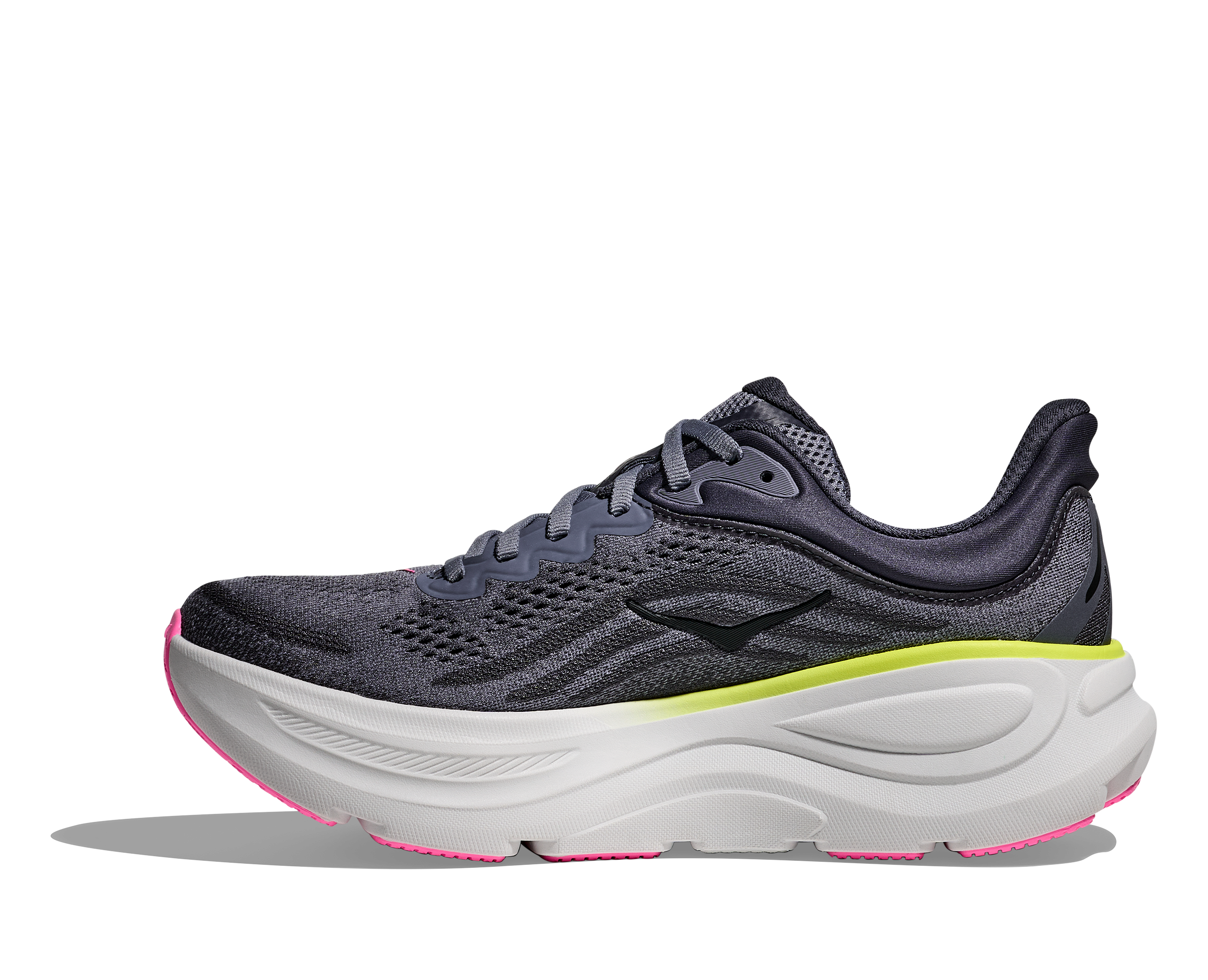 HOKA WOMEN'S BONDI 9 - B - CHARCOAL GREY/GREY SKIES