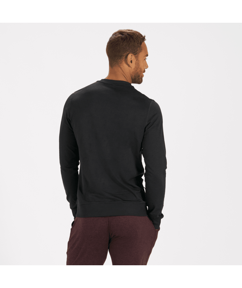 VUORI MEN'S PONTO PERFORMANCE CREW - HBK BLACK HEATHER