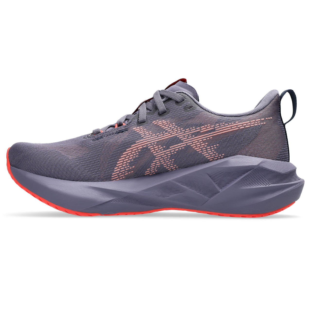 ASICS WOMEN'S NOVABLAST 5 - B - 500 GREYISH PURPLE/CORAL REEF