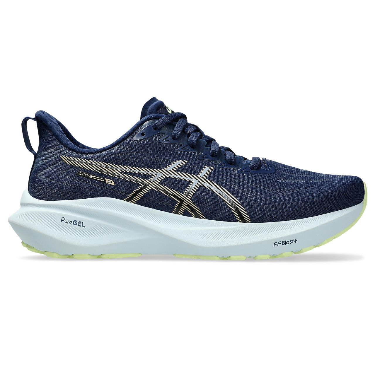 ASICS WOMEN'S GT-2000 13 - B - 400 BLUE EXPANSE/CHAMPAGNE 7.0