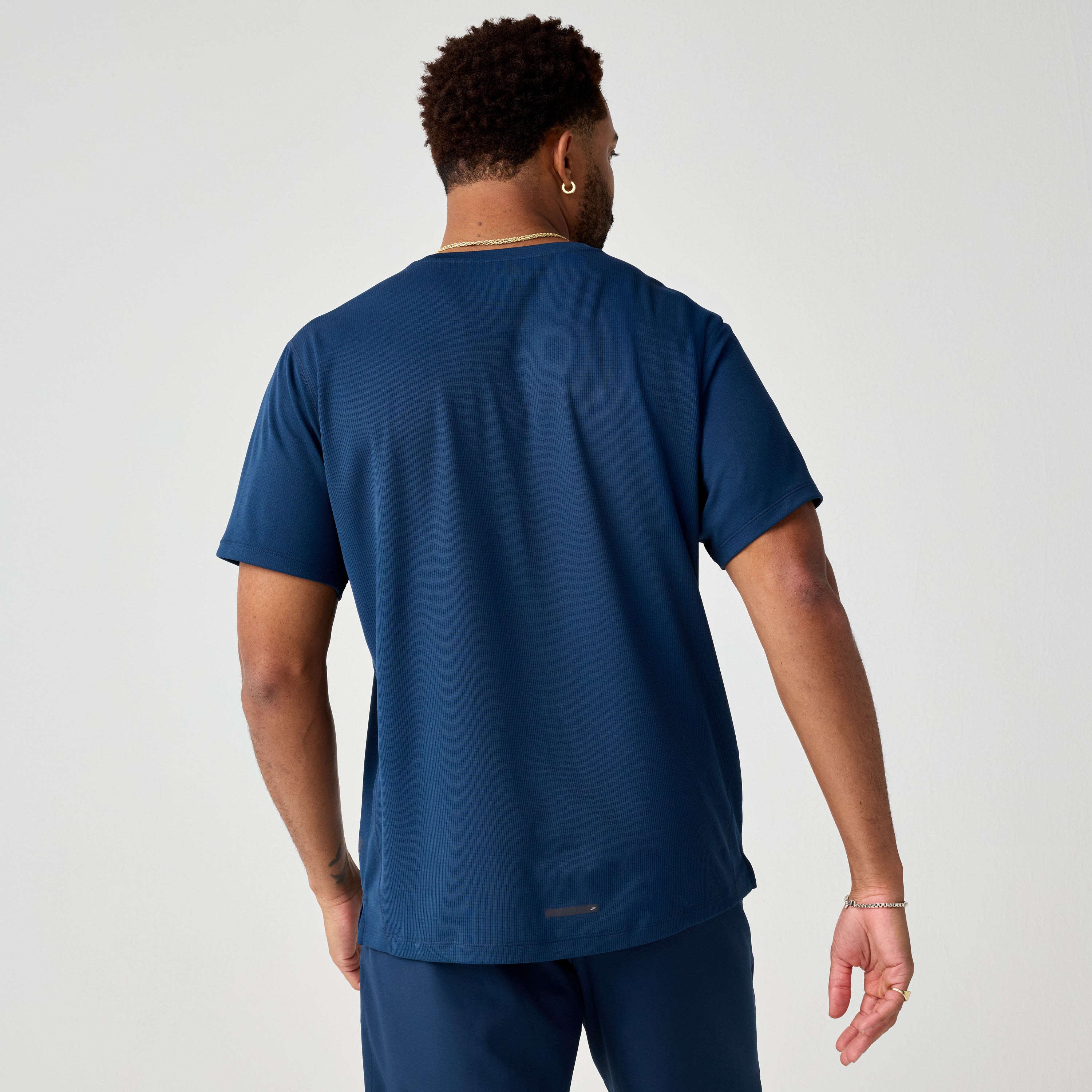 BROOKS MEN'S DASH SHORT SLEEVE - MIDNIGHT RUN