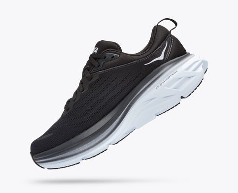 HOKA WOMEN'S BONDI 8 - B - BWHT BLACK/WHITE 