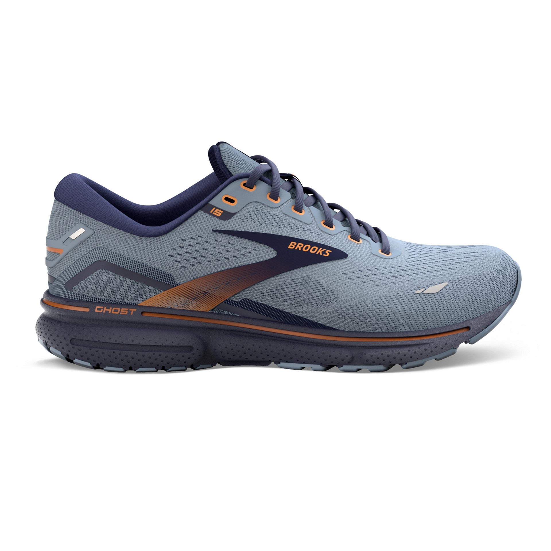 BROOKS GHOST 15 MENS ALLOY OYSTER BLACK