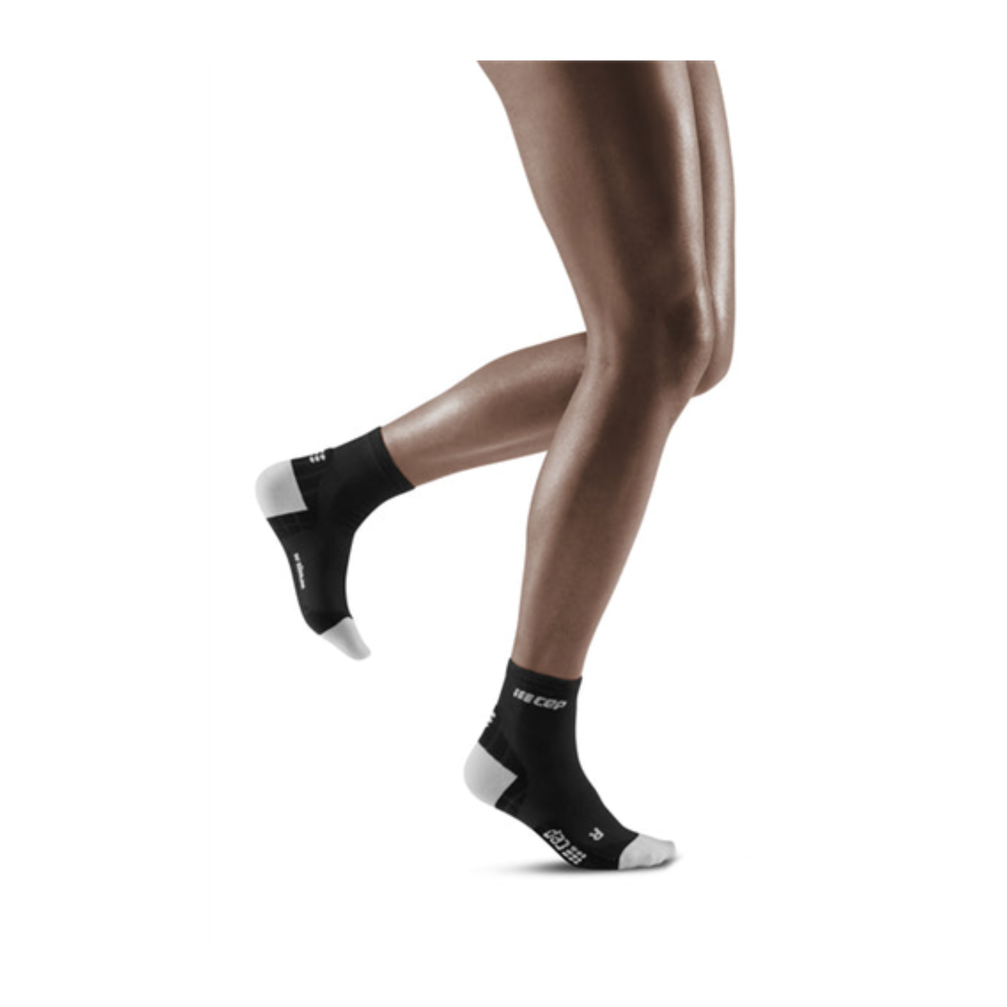 womens compression short sock BLACK