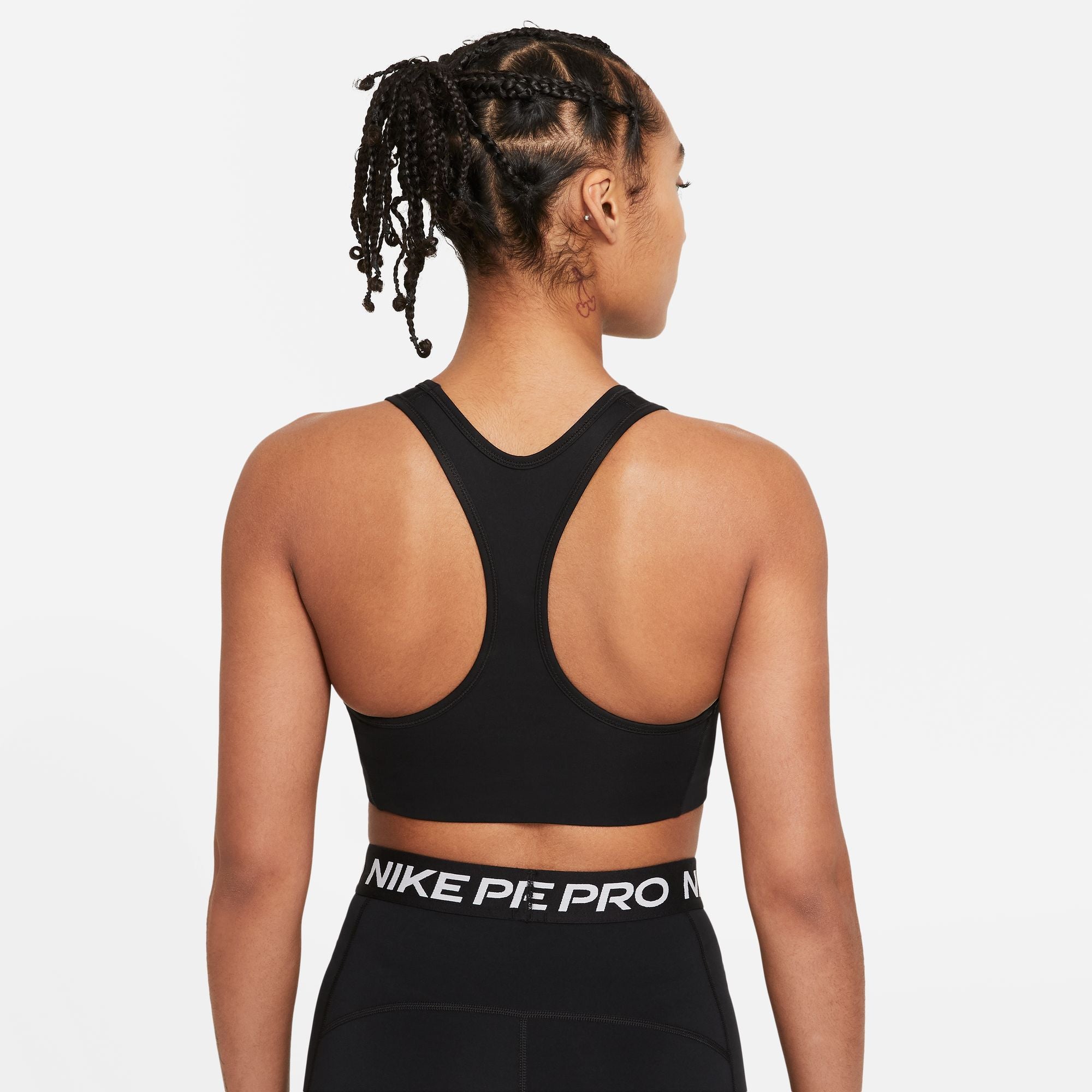 Nike Sports bra SWOOSH ON THE RUN in black/ white