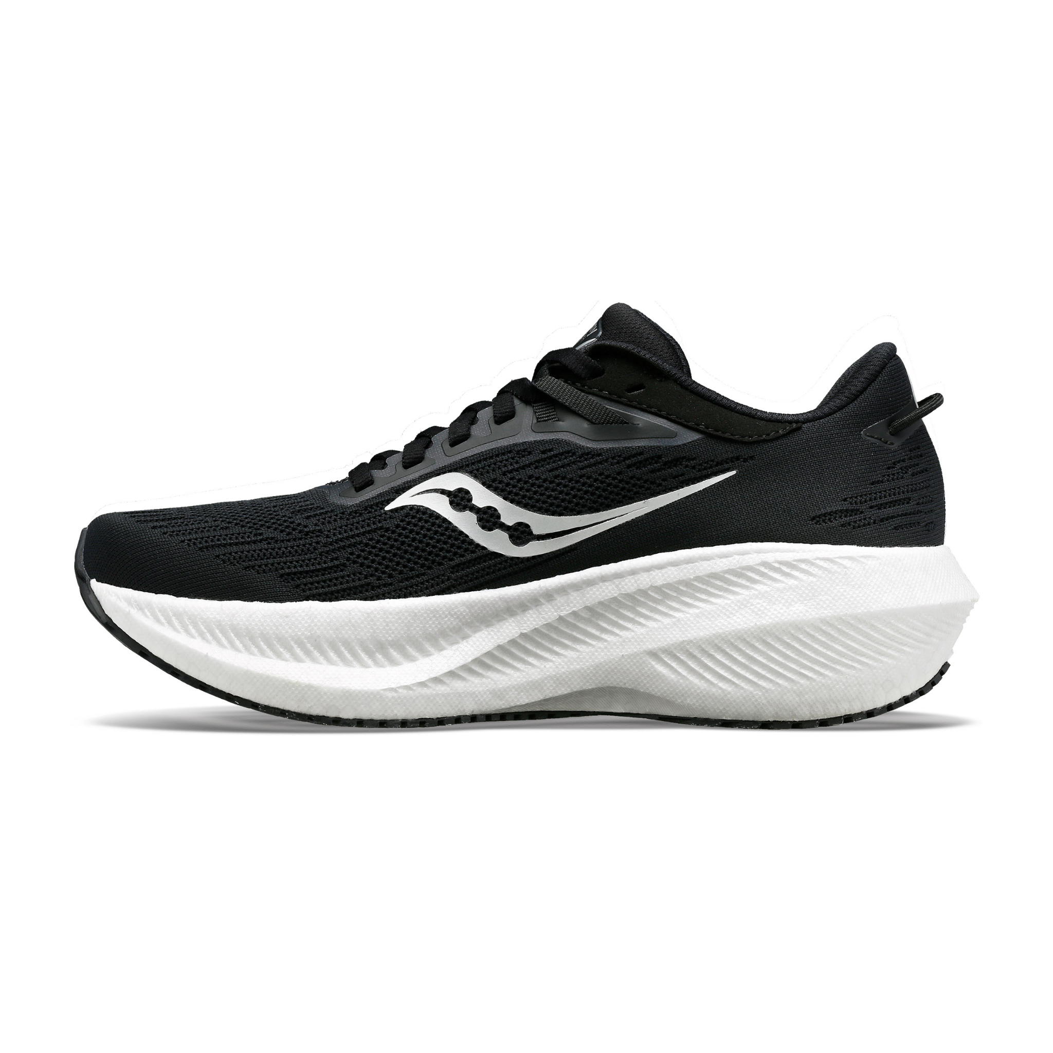 MEN S TRIUMPH 21 D 10 BLACK WHITE Performance Running Outfitters