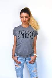 live easy run hard ss unisex GREY