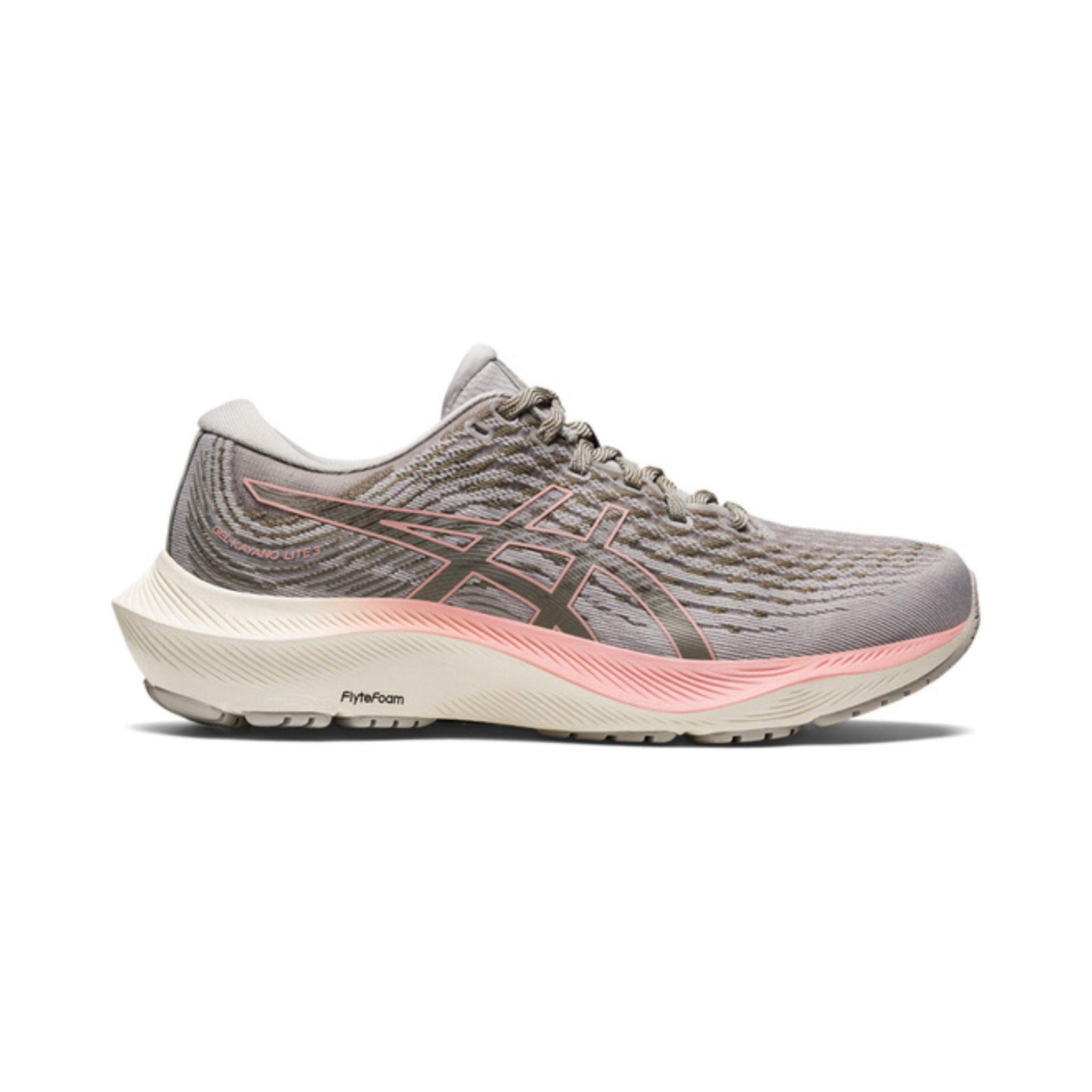 womens kayano lite 3 020 OYSTER GREY/FROSTED ROSE