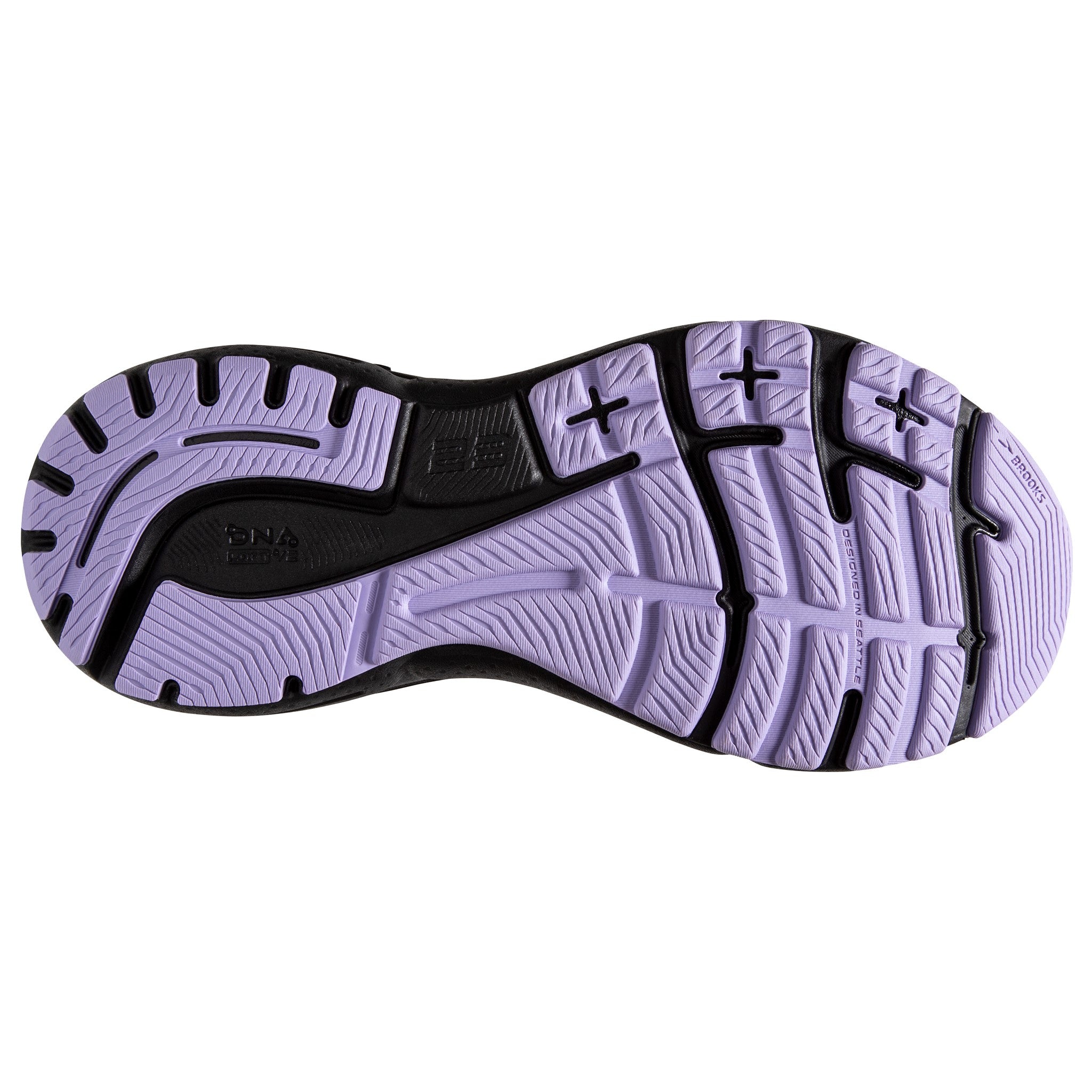 BROOKS WOMEN'S ADRENALINE 23 - B - 039 GREY/BLACK/PURPLE 