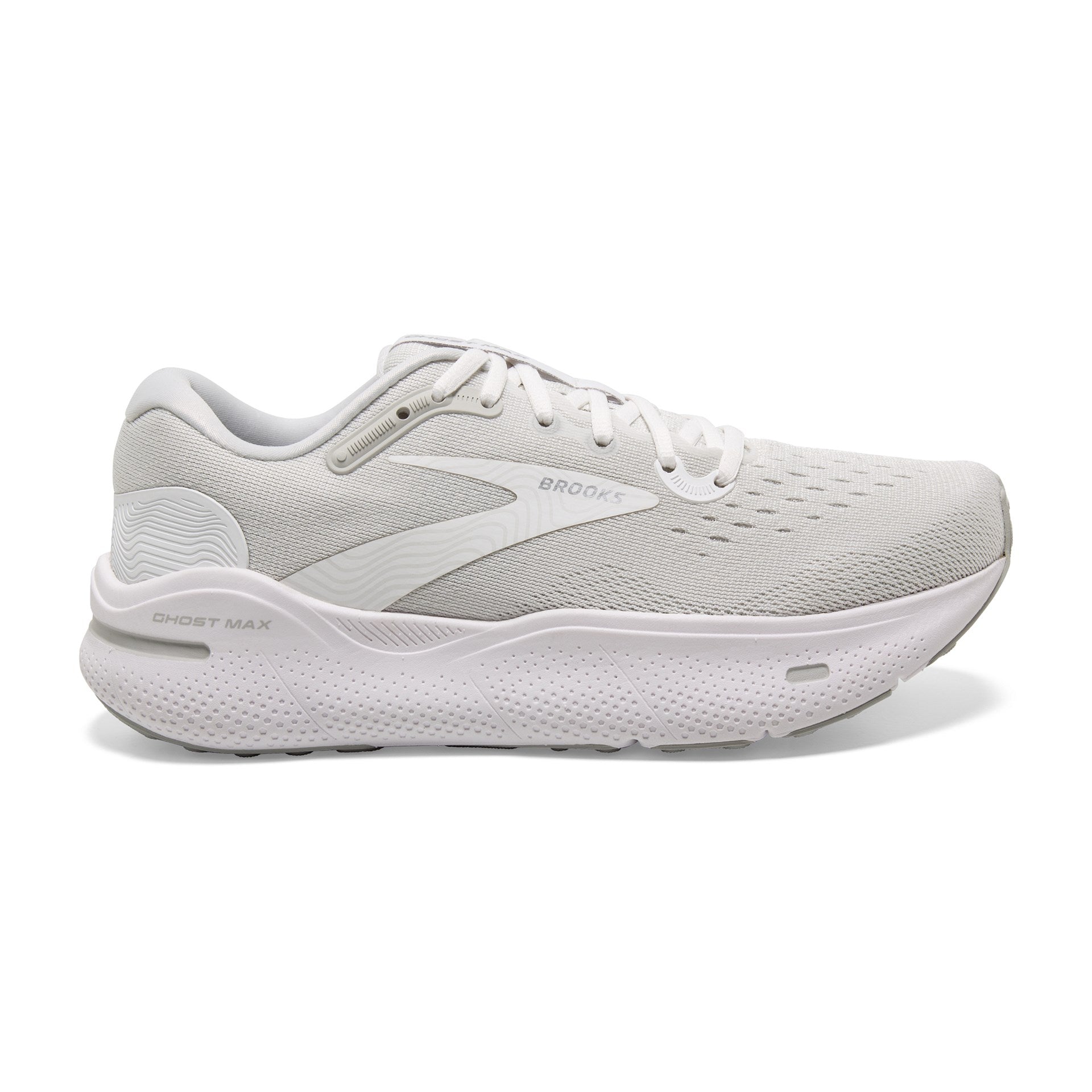 BROOKS WOMEN'S GHOST MAX - B - 124 WHITE/OYSTER 5.0