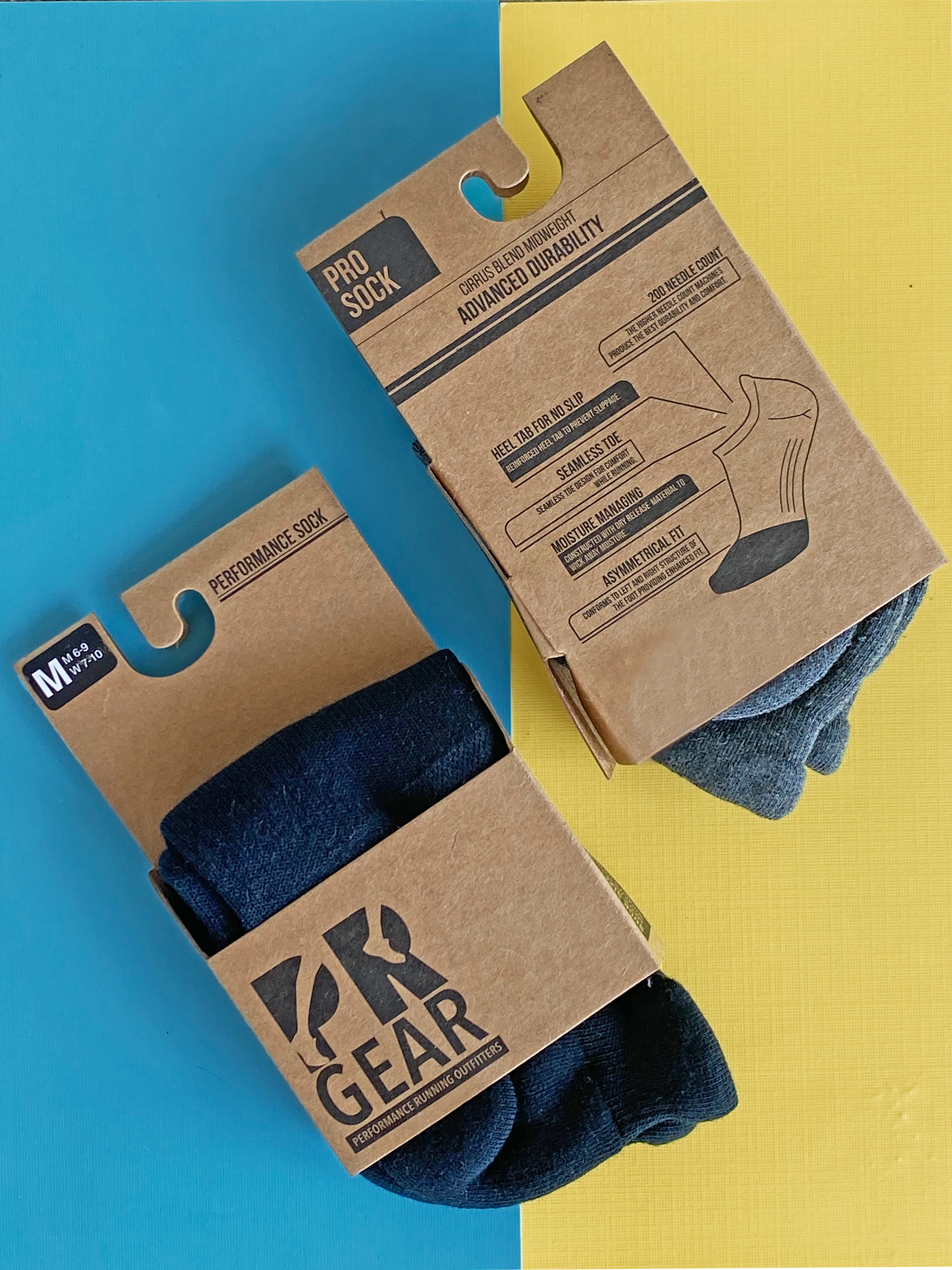 pr gear PRO MIDWEIGHT NO SHOW TAB SOCK