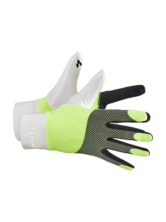 lumen fleece glove ASH WHITE/FLUMINO