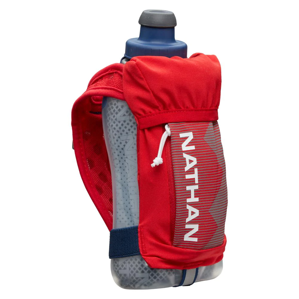 NATHAN QUICK SQUEEZE PLUS INSULATED 12OZ RIBBON RED/WHITE