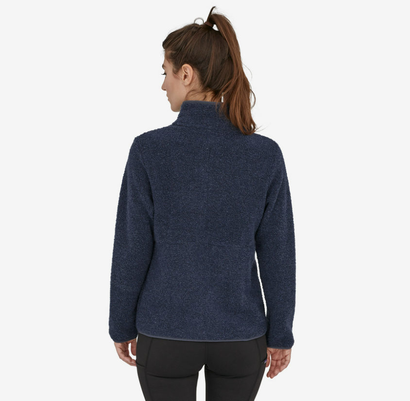 womens reclaimed fleece jacket SMDB SMOLDER BLUE