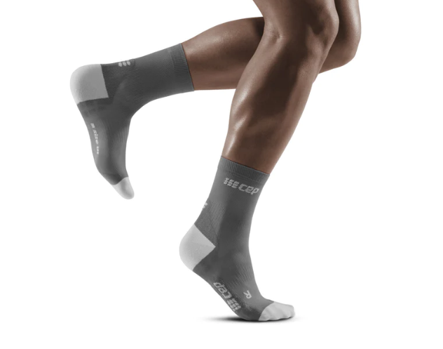 mens compression short sock BLACK