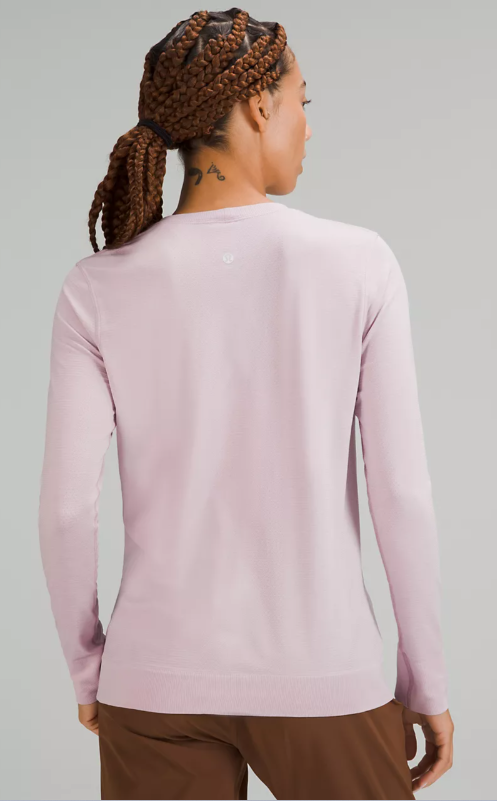 womens swiftly relaxed ls PKPI PINK PEONY