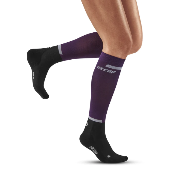womens run compression tall sock 4 0 clearance VIOLET/BLACK
