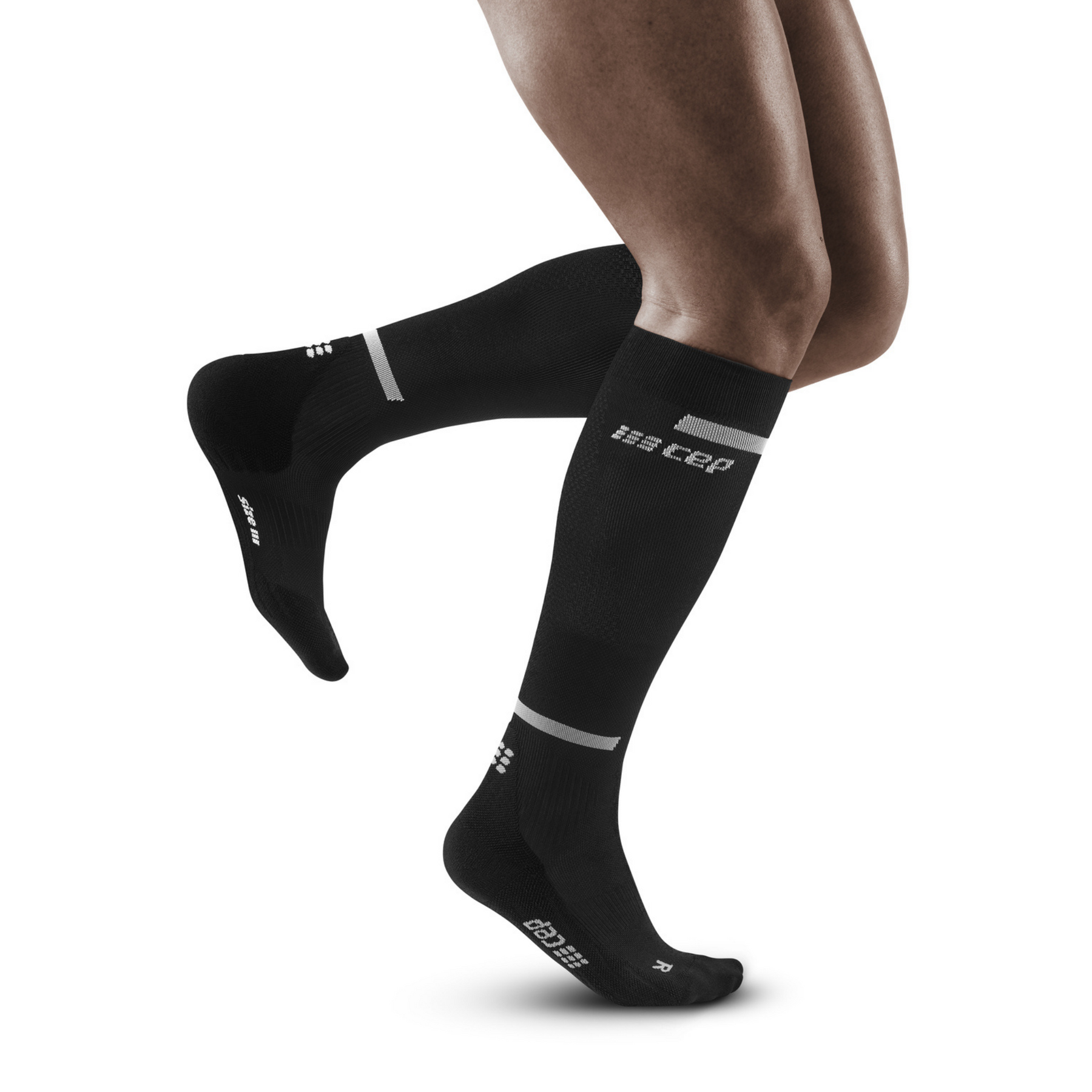 womens run compression tall sock 4 0 BLACK