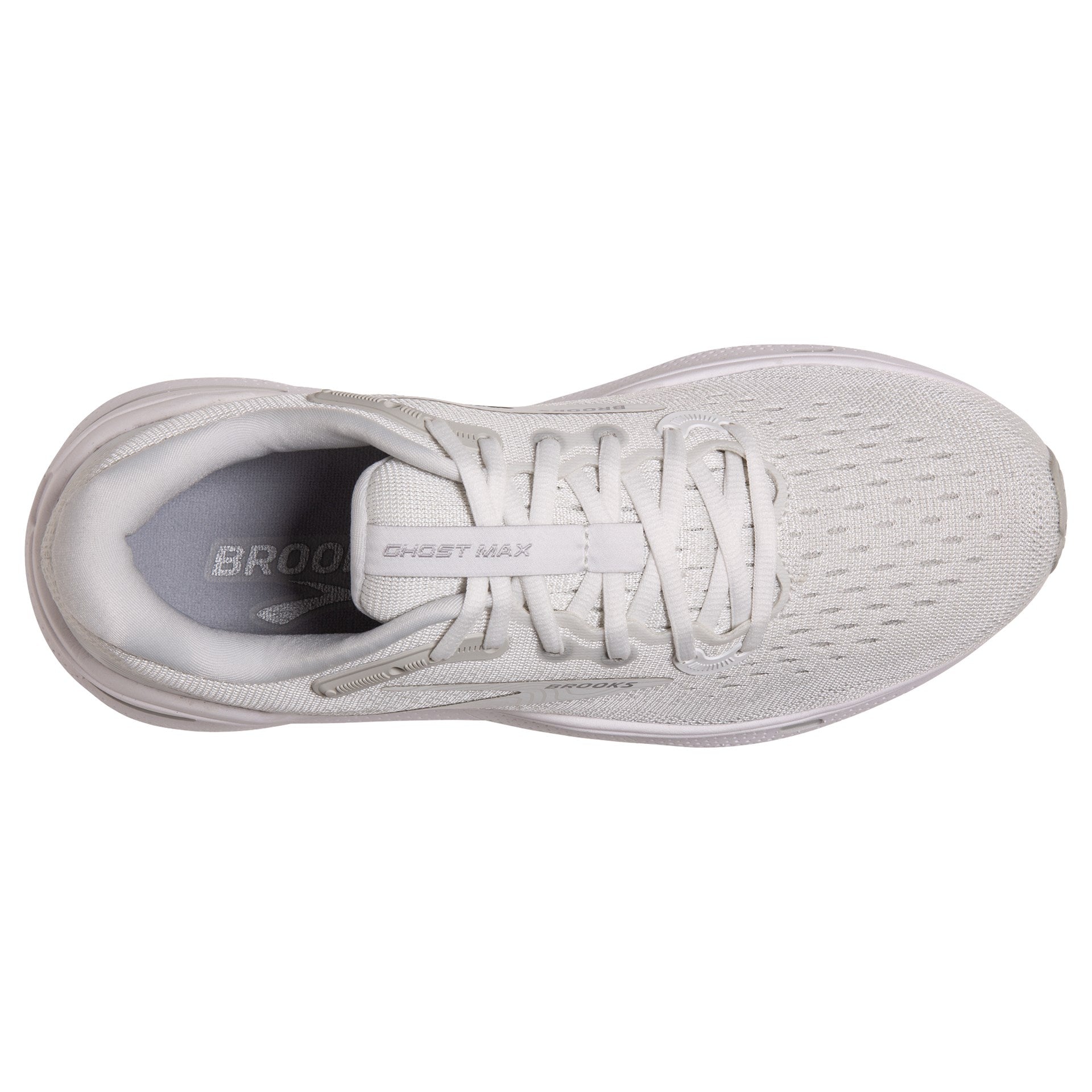 BROOKS WOMEN'S GHOST MAX - B - 124 WHITE/OYSTER 