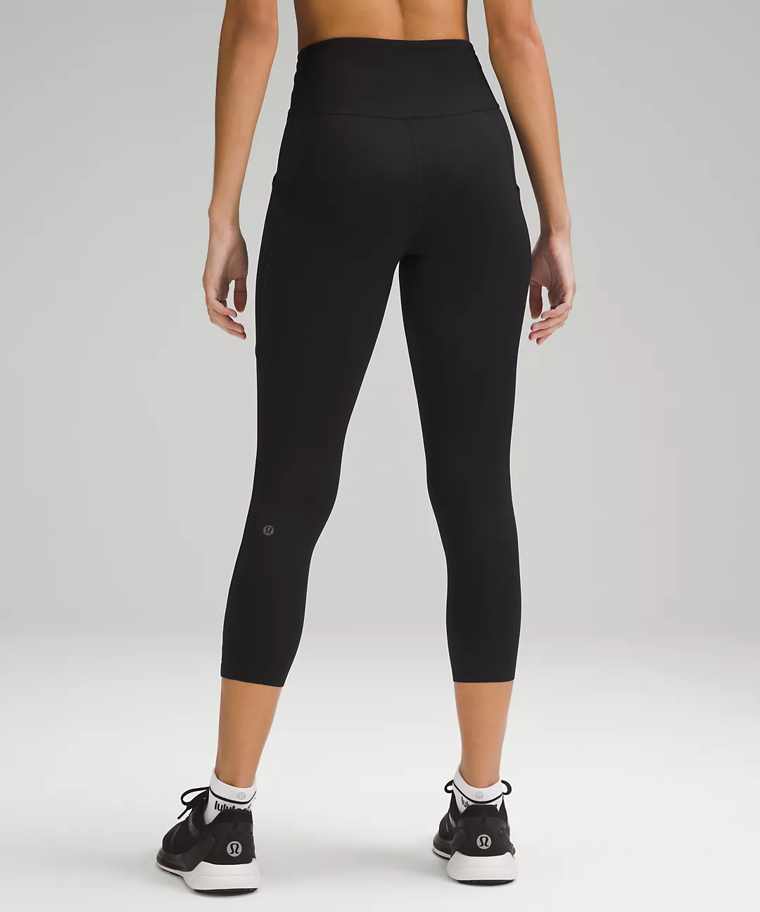 womens fast and free hr crop 23 tight blk black 