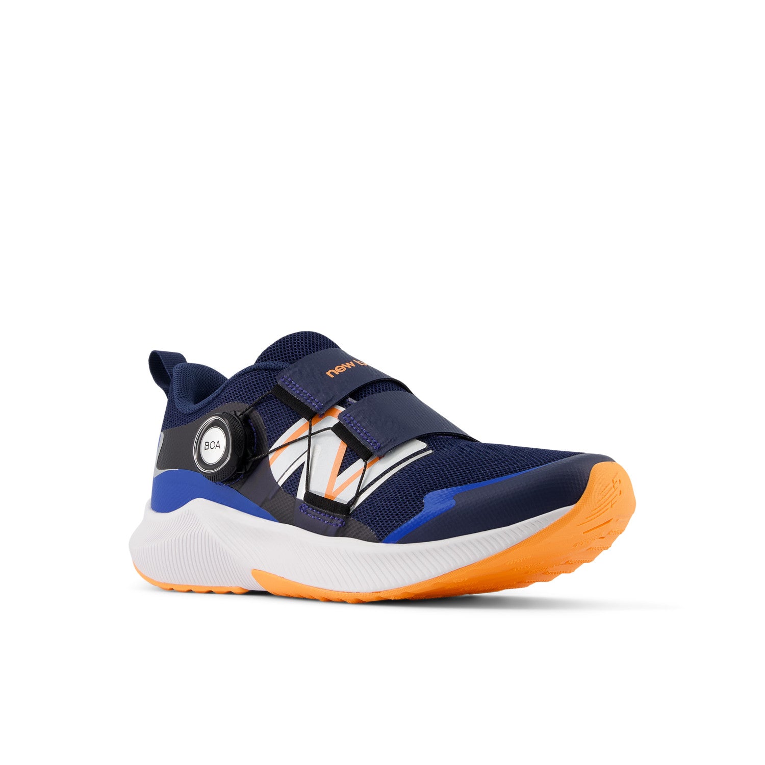 KID S DYNASOFT REVEAL V4 BOA NO4 NB NAVY WITH HOT MANGO