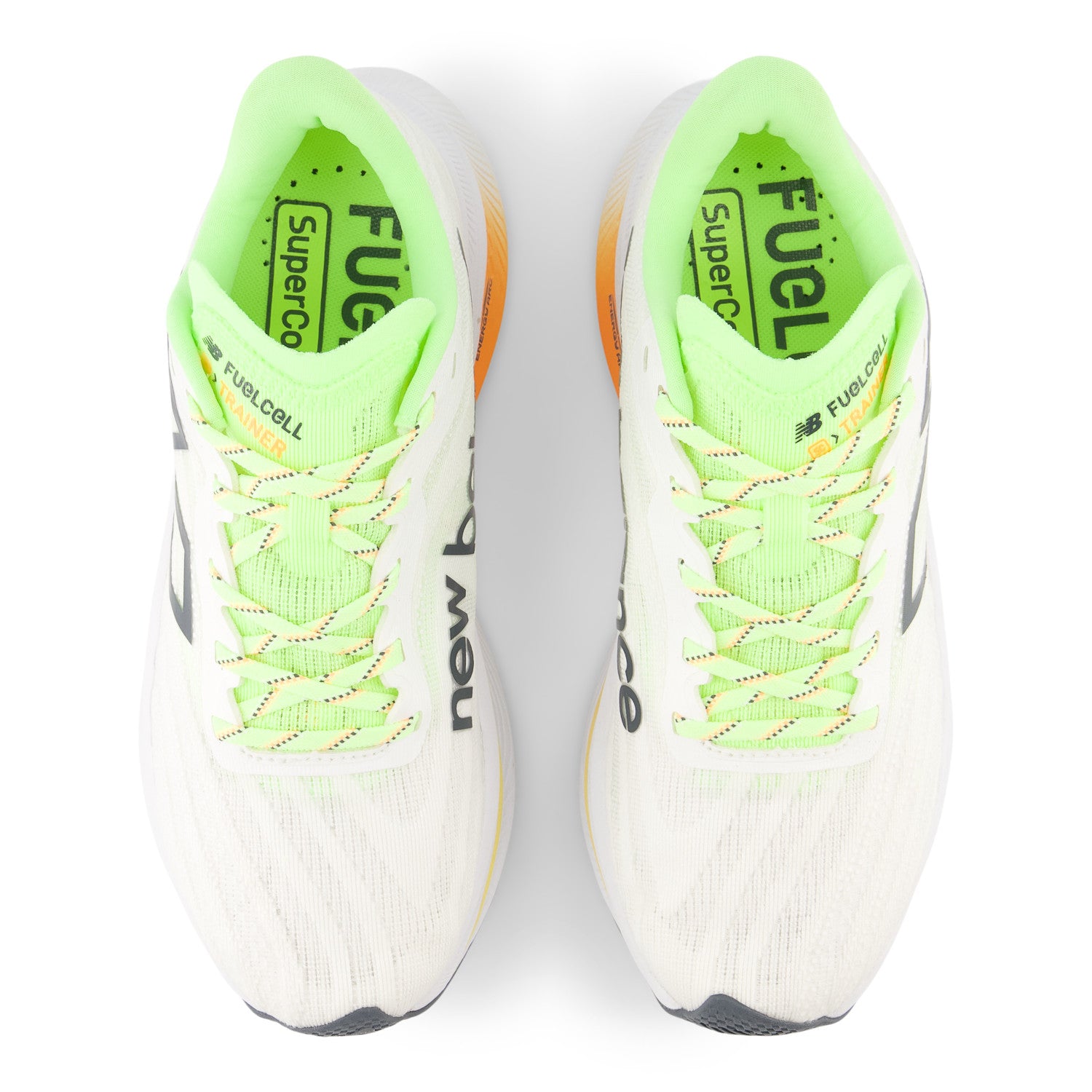 NEW BALANCE WOMEN'S FUELCELL SUPERCOMP TRAINER V2 - B - CA3 WHITE/BLEACHED LIME 