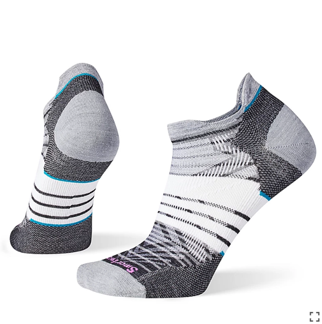 womens run zero cushion stripe low ankle sock clearance 001 BLACK