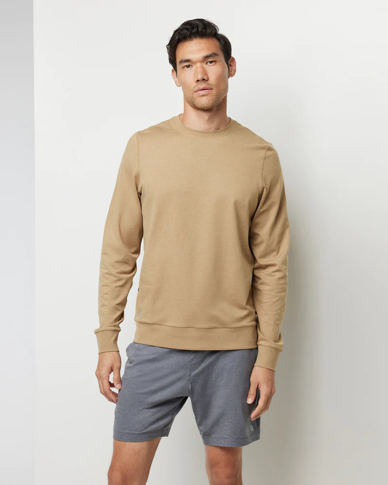 MEN'S PONTO PERFORMANCE CREW - HNG SUNGOLD HEATHER