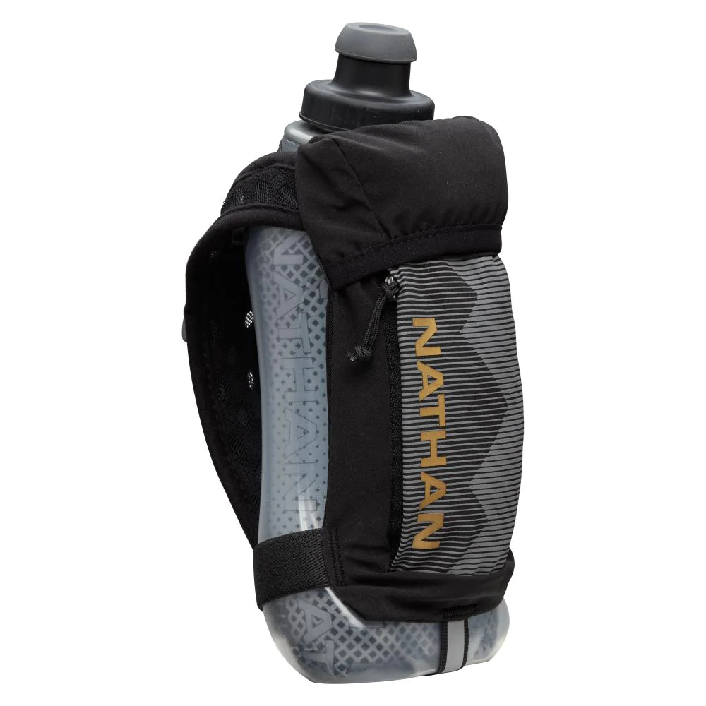 NATHAN QUICK SQUEEZE PLUS INSULATED 18OZ BLACK/GOLD