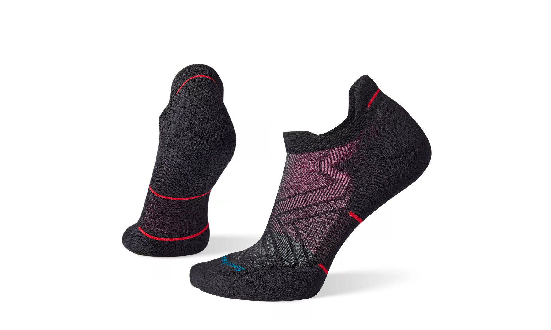 SMARTWOOL WOMEN'S RUN TARGETED CUSHION LOW ANKLE SOCK 001 BLACK