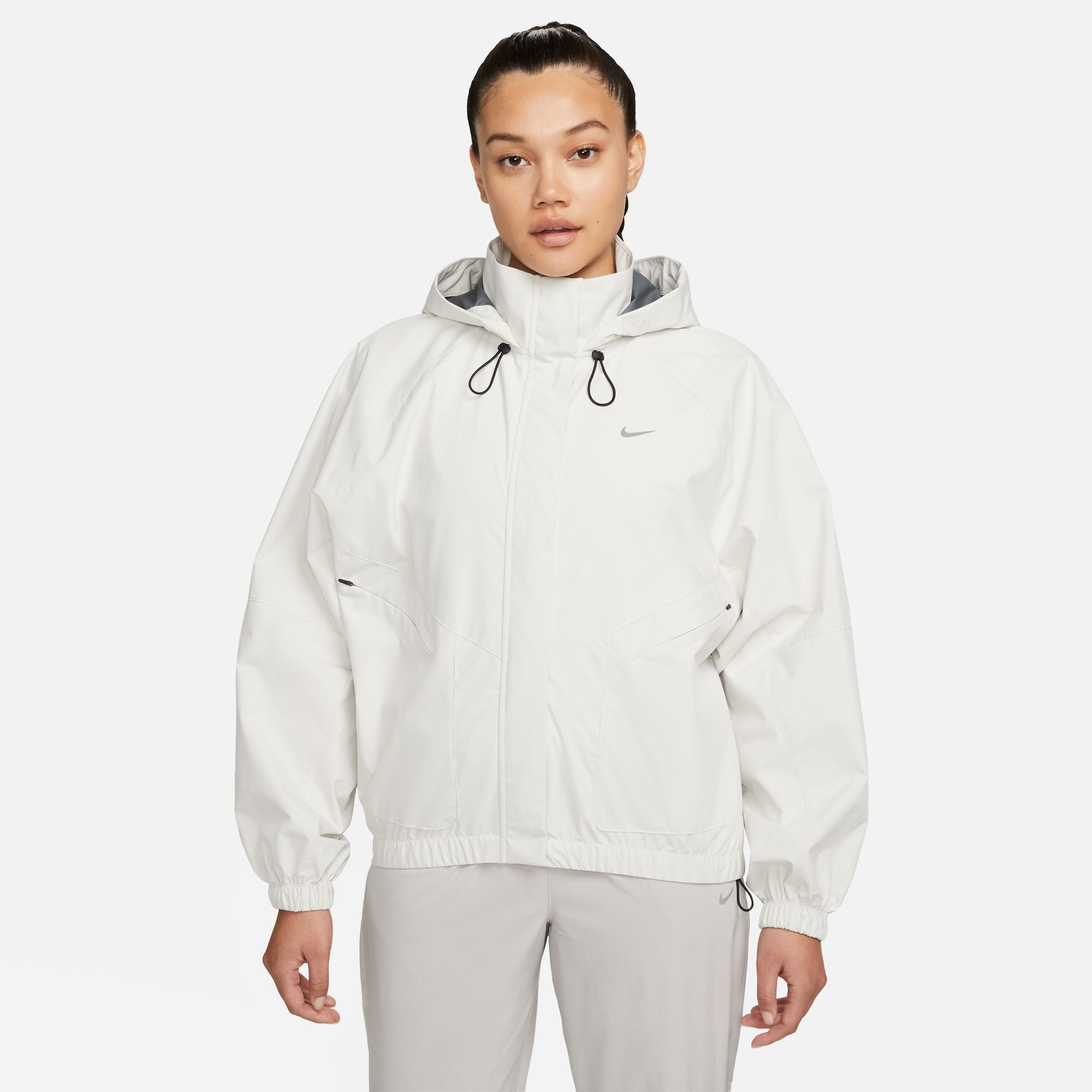 Nike Womens Windrunner Track Jacket Barely Grey/White (Small