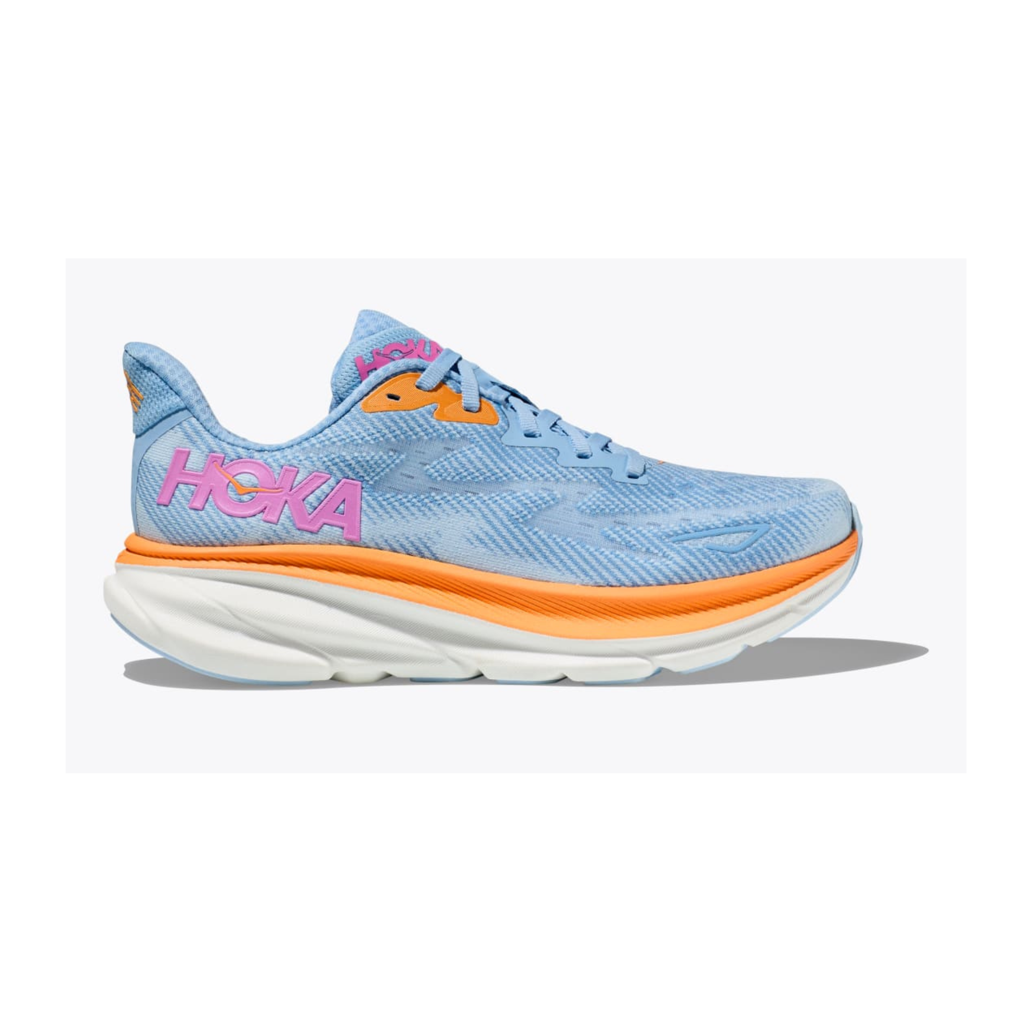 HOKA WOMEN'S CLIFTON 9 - WIDE D - ABIW AIRY BLUE/ICE WATER 5.0