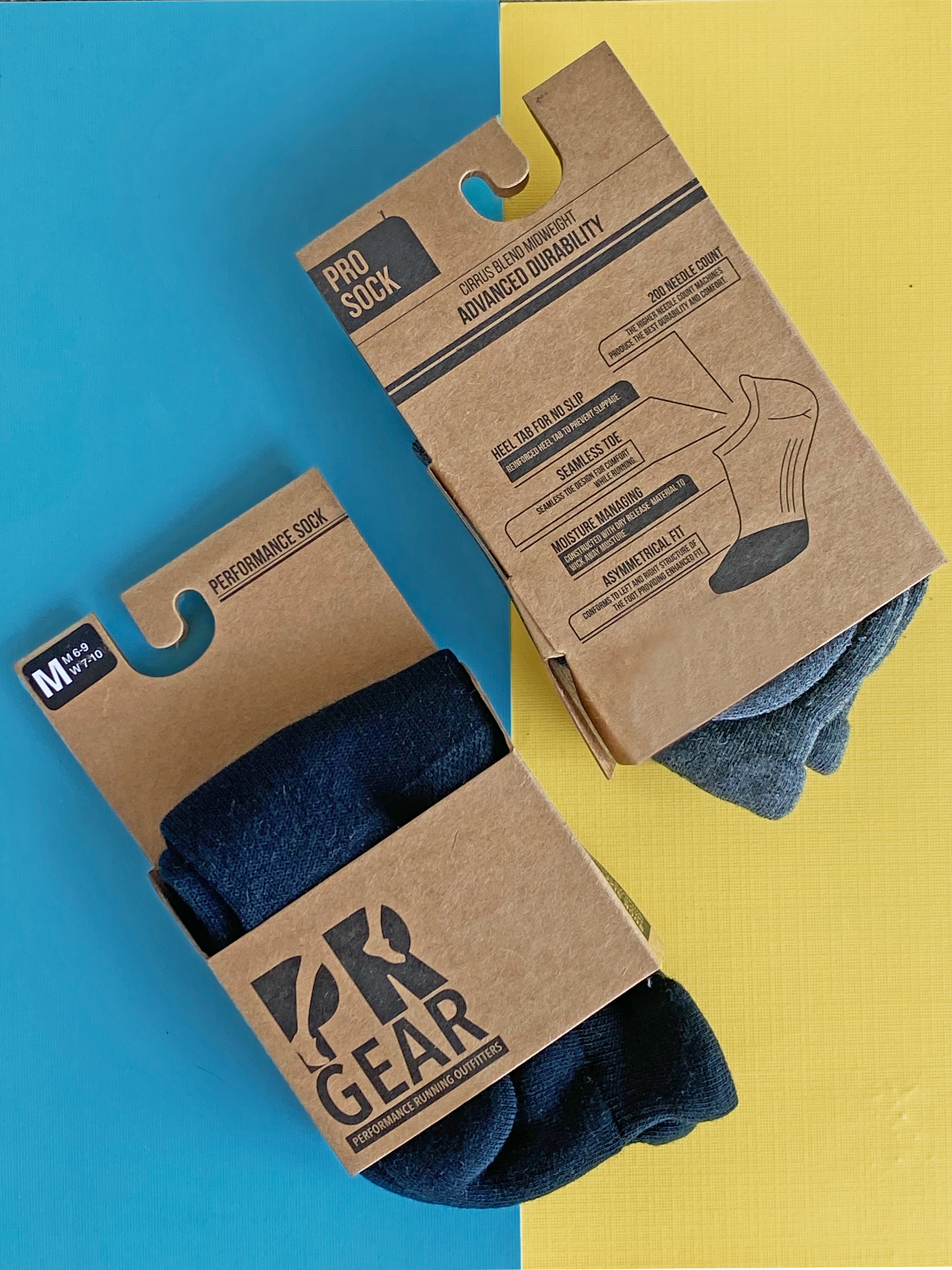 pro midweight no show tab sock BLUE