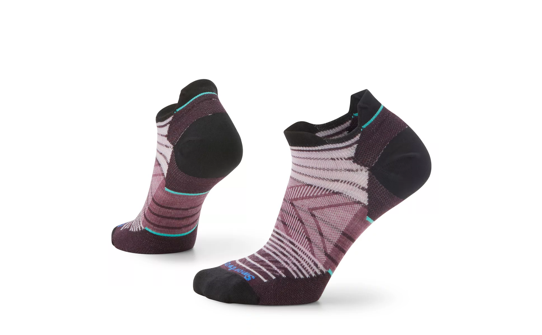 womens run zero cushion stripe low ankle sock 122 WHITE